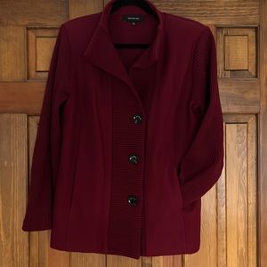 Deep Red Jones New York Wool Jacket/Blazer